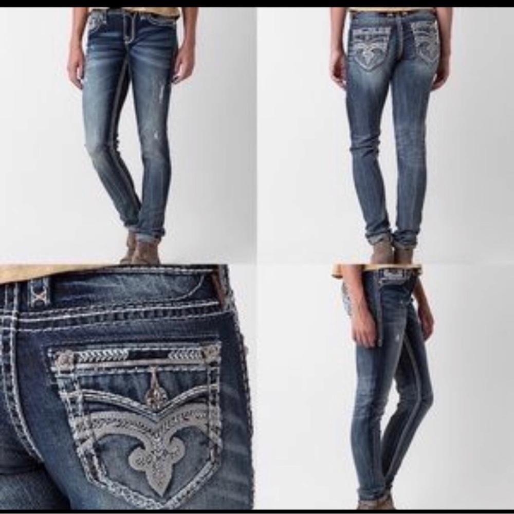 Rock Revival Pilkin Mid-Rise Skinny Jeans 27